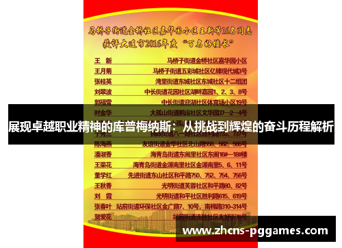 展现卓越职业精神的库普梅纳斯：从挑战到辉煌的奋斗历程解析